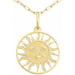 Zlatnictví Zlatíčko Zlatý přívěsek slunce žluté zlato PA1214 – Zbozi.Blesk.cz