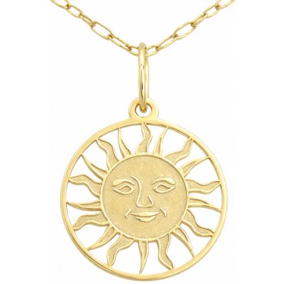 Zlatnictví Zlatíčko Zlatý přívěsek slunce žluté zlato PA1214 – Zbozi.Blesk.cz