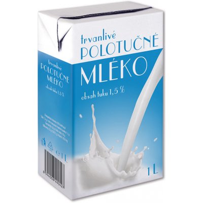 Dr. Halíř Trvanlivé polotučné mléko 1,5% 1 l – Zboží Mobilmania