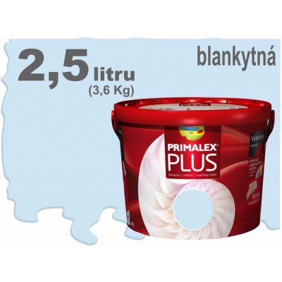 Primalex Plus 2,5 l - blankytná – Zboží Mobilmania