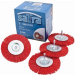SATRA S-NBC100, Okružní nylonové kartáče na vrtačku 100 mm | průměr 100 mm, max. 4500 ot./min – Zboží Dáma