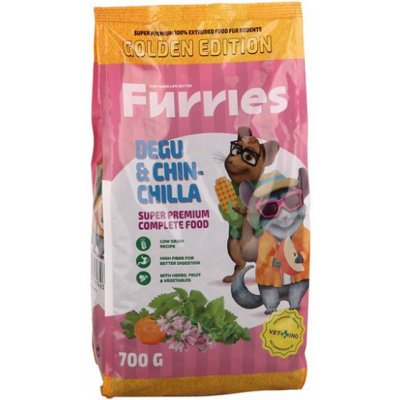 Furries Extrudované Granule Chinchilla a Degu 0,7 kg – Hledejceny.cz