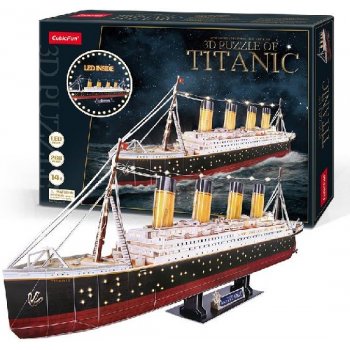 CubicFun 3D puzzle Svítící Titanic 266 ks