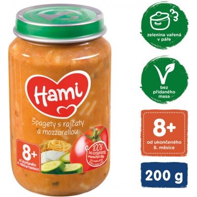 Hami Špagety s mořskou štikou rajčaty a cuketou 250 g – Zboží Dáma