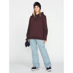 Volcom dámská mikina Costus P/O Fleece Black Plum černá – Sleviste.cz