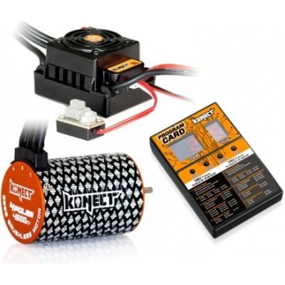 KONECT COMBO BRUSHLESS 50Amp WP s 4P 3652SL 5400Kv motorem + programovací karta KN-COMBO-B4 – Zbozi.Blesk.cz