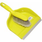 Delux Smetáček + lopatka žlutá s gumou 23 x 31 cm 25 x 4,5 cm chlup 5 cm plast mix barev – Sleviste.cz
