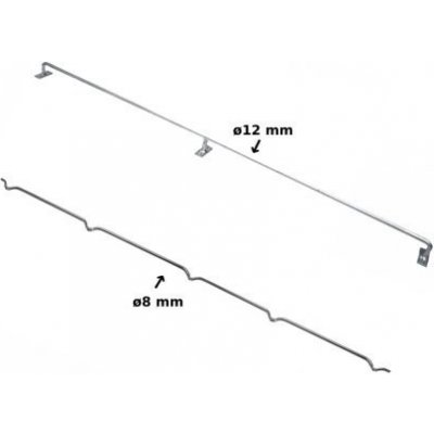 Konzole k uchycení pletiva na zděný nebo kovový sloupek, pozinkovaná 1250 mm, pr. 8mm, balení 1 ks – Sleviste.cz