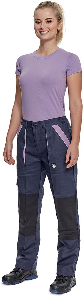 Cerva MAX NEO LADY Pracovní kalhoty do pasu navy/sv.fialová