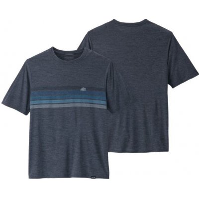 Patagonia M´s Cap Cool Daily Graphic Shirt Line Logo Ridge Stripe Smolder Blue X-Dye – Zboží Mobilmania
