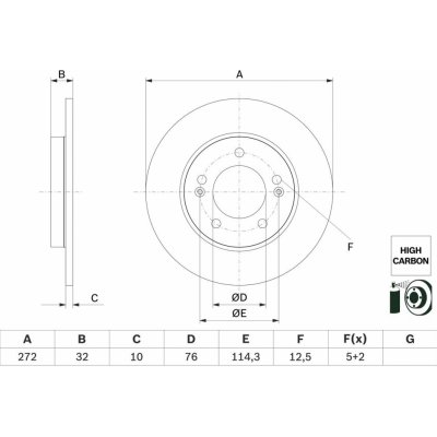 Brzdový kotouč BOSCH 0 986 479 G30 (0986479G30)