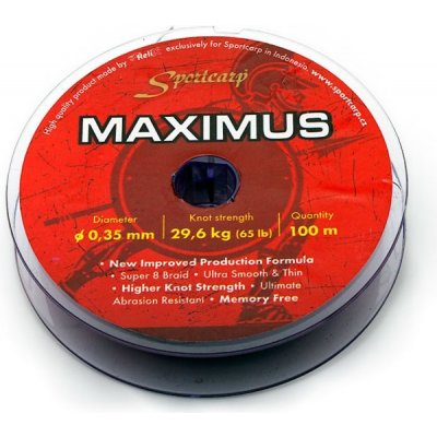 Sportcarp odhozová šňůra Maximus 100m 0,29mm 22,7kg – Hledejceny.cz