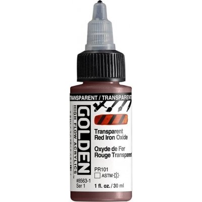 Golden Artist Colors High Flow akrylová barva transparent red iron oxide 30 ml – Hledejceny.cz