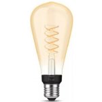 Philips LED Stmívatelná žárovka Hue WHITE FILAMENT ST72 E27/7W/230V 2100K – Hledejceny.cz