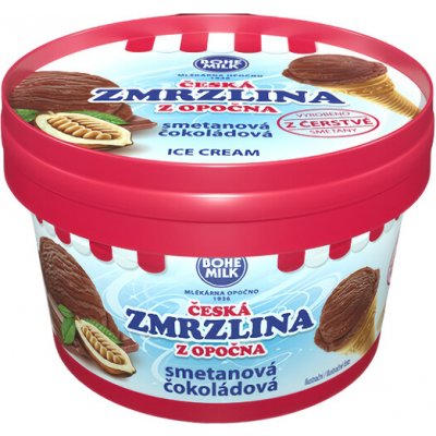 Bohemilk Česká zmrzlina z Opočna smetanová Čokoládová 120 ml – Hledejceny.cz