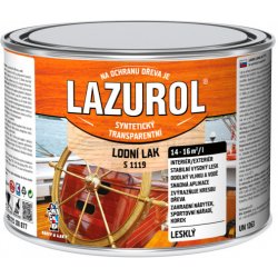 Lazurol S1119 odolný lak na dřevo 0,375 l bezbarvý