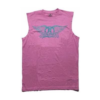 Aerosmith Embellished Vest T-shirt: Glitter Print Logo glitter Print small – Zboží Mobilmania