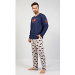 Papa bear pánské pyžamo dlouhé tm.modré – Hledejceny.cz