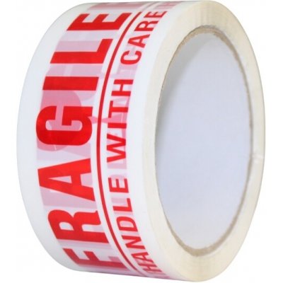 Tavobal Lepící páska 48 mm x 66 m s potiskem FRAGILE červeno-bílá – Hledejceny.cz