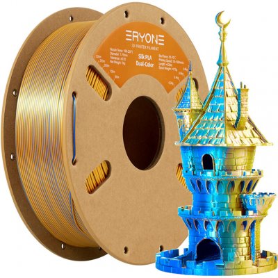 Eryone Dual-Color Silk PLA Gold&Blue 1,75mm, 1 kg – Zboží Živě