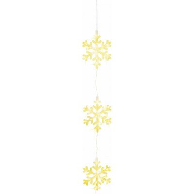 MagicHome Vianoce Dekorace MagicHome Vánoce, vločky, 44xLED teplá bílá, IP44, 3xAA, 58,5cm – Hledejceny.cz