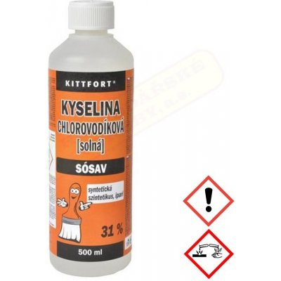 Kyselina chlorovodíková 31% kyselina solná 1 L – Zboží Mobilmania