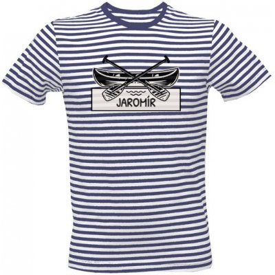 Tričko s potiskem Vodácké tričko se jménem pánské Bílá Modrá – Zboží Mobilmania