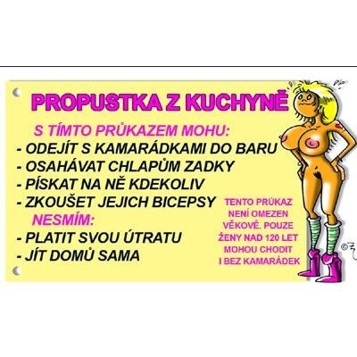 Průkaz Propustka z kuchyně – Hledejceny.cz
