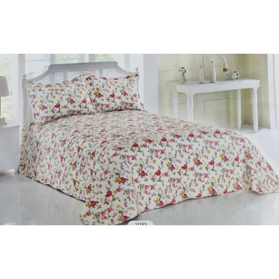 TiaHome přehoz na postel bavlněný Vintage rose 220 x 240 cm, 2 ks 50 x 70 cm