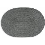 Continenta Prostírání oválné tmavě šedé 45x31 cm – Sleviste.cz