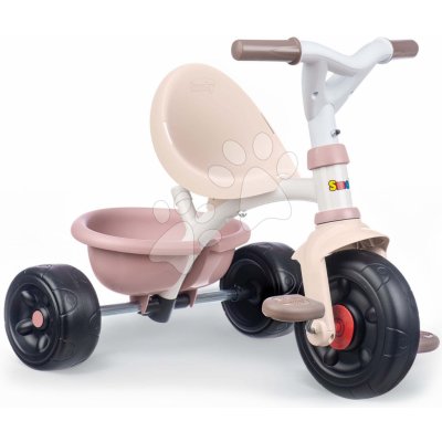 Smoby Be Fun Tricycle Pink s 95 cm vodicí tyčí – Zboží Mobilmania