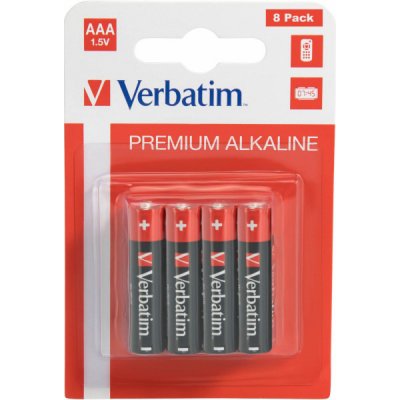 Verbatim Alkaline AAA 8ks 49502 – Zbozi.Blesk.cz