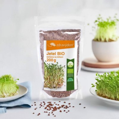 ZdravýDen BIO Jetel semena na klíčení 200 g – Sleviste.cz