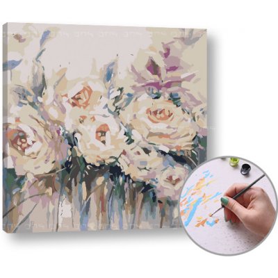 Malování podle čísel BÍLÉ KVĚTY – Zboží Dáma