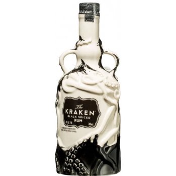The Kraken Black Spiced Black and White Ceramic LE 40% 0,7 l (holá láhev)