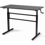 Bc-elec BS400002 Výškově nastavitelný stůl (76-114 cm) s deskou 120 x 60 cm ergonomický stůl, ruční ovládání – Hledejceny.cz