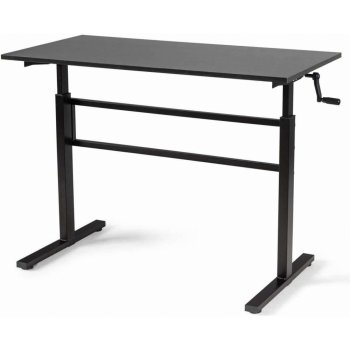Bc-elec BS400002 Výškově nastavitelný stůl (76-114 cm) s deskou 120 x 60 cm ergonomický stůl, ruční ovládání
