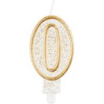 Godan Dortová svíčka číslo 0 zlatá – Hledejceny.cz