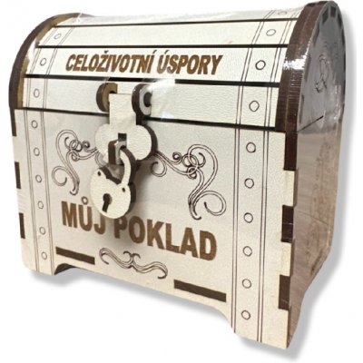 ptakoviny.cz Pokladnička - Truhla- Celoživotní úspory – Zboží Dáma