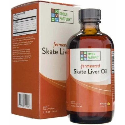 Green Pasture Fermentovaný olej z jater rejnoka 180 ml Pomeranč – Hledejceny.cz
