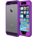 Pouzdro Amzer Full Body Hybrid Case - iPhone 5, 5s, SE fialové