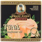 Franz Josef Kaiser Exclusive Tuňák ve slunečnicovém oleji 80 g – Zbozi.Blesk.cz