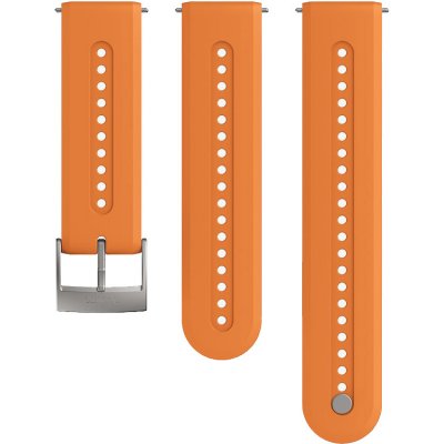 Suunto 24mm Athletic 7 Silicone Strap orange Size S+M SS050688000 – Zboží Mobilmania