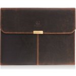 Paolo Peruzzi Kožená spisovka jako organizér A4 Peruzzi vintage hnědá – Zbozi.Blesk.cz