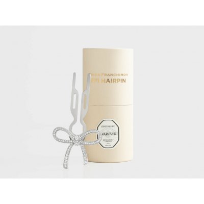 Fiona Franchimon Nº1 HAIRPIN Ribbon | Swarovski® Crystals | White Gold Finish – Hledejceny.cz
