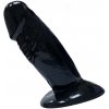 Anální kolík Sensual Anal dildo s přísavkou 10 cm černá