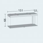 Juwel Rio 450 LED akvarijní set bílý 151 x 51 x 66 cm 450 l – Zboží Dáma