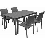 DEOKORK Zahradní ratanová sestava CALVIN II. 1+4 (šedá) – Zboží Dáma