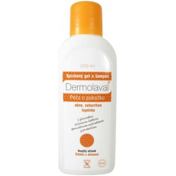 Inamed Dermolaval sprchový gel a šampon pH 5,5 Medová péče 200 ml