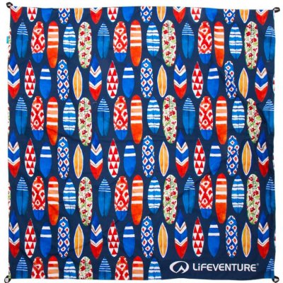 Lifeventure Picnic Blanket z mikrovlákna 150x150cm surfboards – Zboží Mobilmania